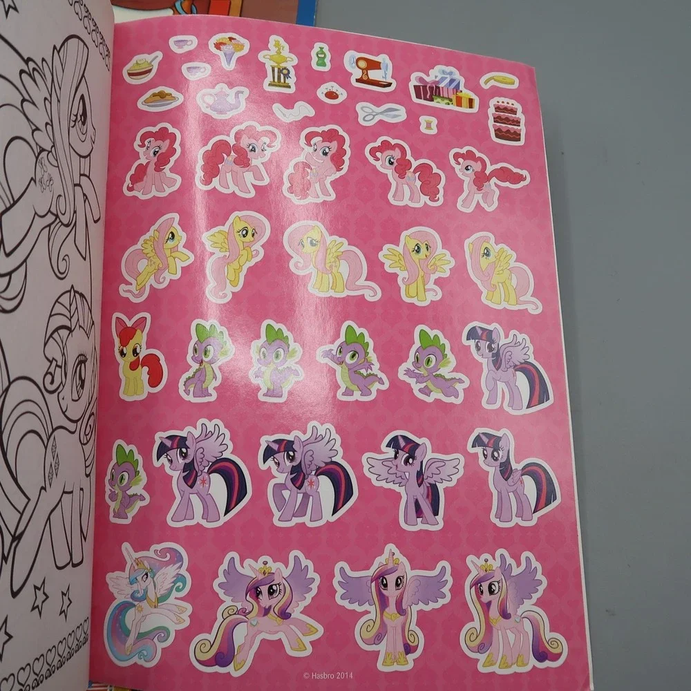 Vintage Paint With Water, Disney Elena Coloring, My Little Pony Sticker Book Lot